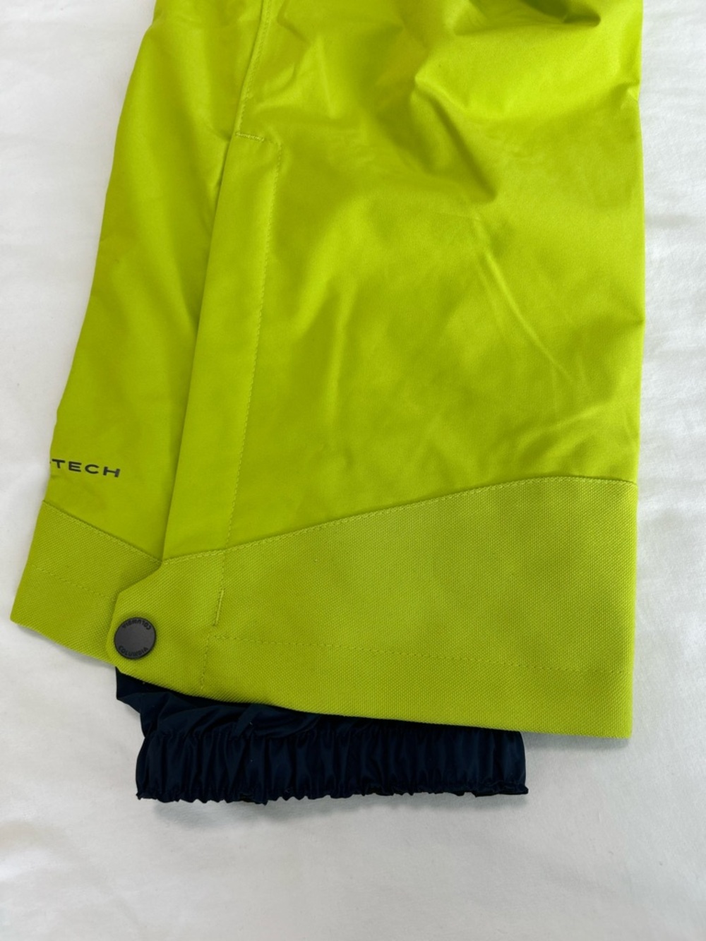 NWT Columbia OMNI-TECH Powder Stash Snowboard Pant Medium Lime Green Ski Outdoor - Picture 7 of 10
